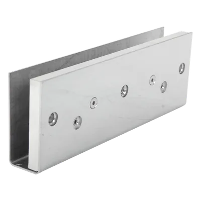 Soporte de Montaje en U / Vidrio 1/2" / Cargas 600, 750 y 1200 lbs / Ajuste por Opresores / Chapas Magnéticas