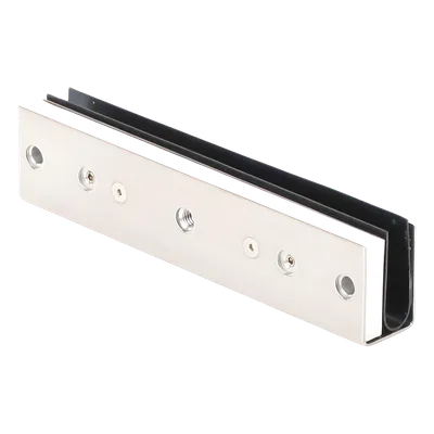 Soporte de Montaje en U / Vidrio 1/2" / Cargas 600, 750 y 1200 lbs / Ajuste por Opresores / Chapas Magnéticas