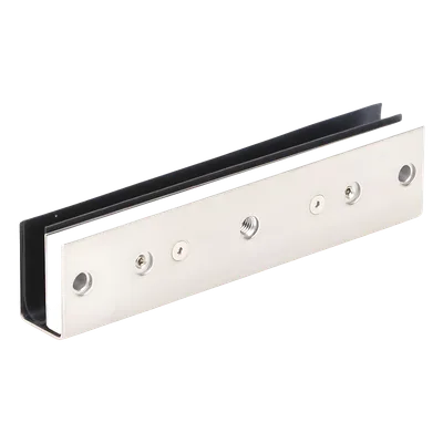 Soporte de Montaje en U / Vidrio 1/2" / Cargas 600, 750 y 1200 lbs / Ajuste por Opresores / Chapas Magnéticas