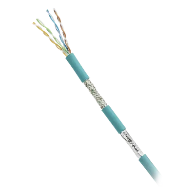 Cable SF/UTP Cat 5e / 4 Pares / 24 AWG Multifilar / Industrial / Resistente Aceite y UV / 305 m (1000 ft) / Flexible 1 Millón Ciclos
