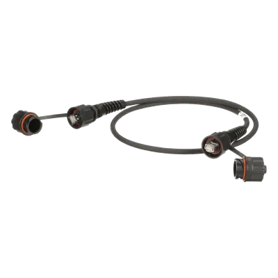 Cable Patch Cord Industrial / Cat6A Blindado S/FTP / IP65/IP67 / 1 m (3.28 ft) / -20°C a 70°C / T568B
