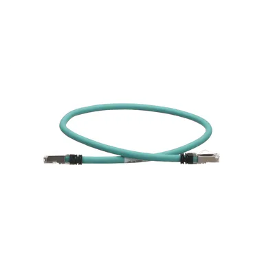 Patch Cord Industrial Cat5e / SF/UTP / 24 AWG / 600V / 60 cm (1.97 ft) / TPE / Aqua
