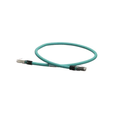 Patch Cord Industrial Cat5e / SF/UTP / 24 AWG / 600V / 60 cm (1.97 ft) / TPE / Aqua