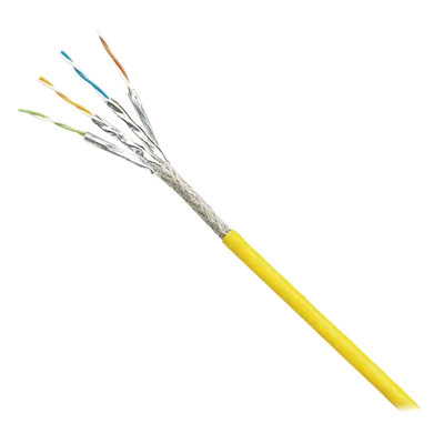 Cable Blindado S/FTP / Categoría 6A / 500 MHz / 500 m (1640 ft) / PUR Resistente Aceite UV / Multifilar 24/7 AWG / Industrial