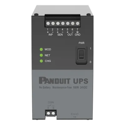 UPS Industrial / 100 Watts / 24 Vcd / Ultracondensadores / Riel DIN / -40 a 60 °C (-40 a 140 °F)