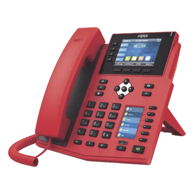 Teléfono IP Empresarial con Estándares Europeos, 16 lineas SIP con pantalla LCD de 3.5" a color, 6 teclas DSS/BLF, puertos Gigabit, IPv6, Opus y conferencia de 3 vías, PoE/DC (incluye fuente).