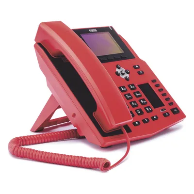 Teléfono IP Empresarial con Estándares Europeos, 16 lineas SIP con pantalla LCD de 3.5" a color, 6 teclas DSS/BLF, puertos Gigabit, IPv6, Opus y conferencia de 3 vías, PoE/DC (incluye fuente).