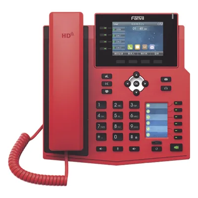 Teléfono IP Empresarial con Estándares Europeos, 16 lineas SIP con pantalla LCD de 3.5" a color, 6 teclas DSS/BLF, puertos Gigabit, IPv6, Opus y conferencia de 3 vías, PoE/DC (incluye fuente).