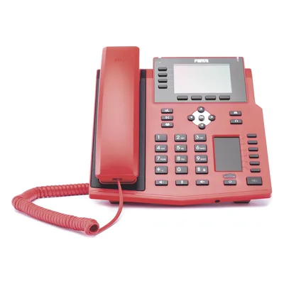 Teléfono IP Empresarial con Estándares Europeos, 16 lineas SIP con pantalla LCD de 3.5" a color, 6 teclas DSS/BLF, puertos Gigabit, IPv6, Opus y conferencia de 3 vías, PoE/DC (incluye fuente).