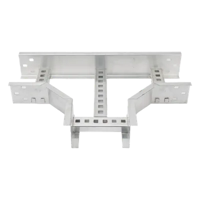 Derivación T Horizontal / Perfil Z / Peralte 3 1/4" / Ancho 9" / Radio de Curvatura 8" / Aluminio / Incluye Tornillería