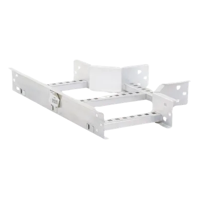 Derivación T Horizontal / Perfil Z / Peralte 3 1/4" / Ancho 9" / Radio de Curvatura 8" / Aluminio / Incluye Tornillería