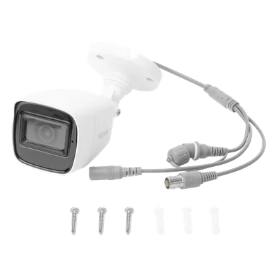 Cámara Bala TURBOHD / 2 Megapixel 1080p / Gran Angular 106.4° / IR EXIR 30 m (98.4 ft) / Audio por Coaxitron / IP66 / 4 Tecnologías