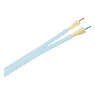 Cable de Fibra Óptica / Multimodo OM3 50/125 / 2 Hilos / Tight Buffer 900μm / OFNP Plenum / Dieléctrico / 0.61 m (2 pies) Marcas