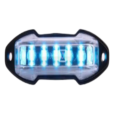 Luz auxiliar LED / 9 LED ámbar / 180° / 12-24 VDC / 0.8 A / 131x29x30 mm (5.2x1.1x1.2 in)