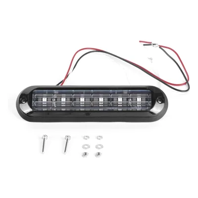 Luz Auxiliar Ultra Brillante / 6 LEDs 3W / IP67 / ECE R65 / SAE J595 Clase I / 12 Patrones Destello / 142.6×36×14 mm / 5.6×1.4×0.55 in