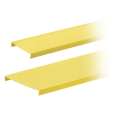 Tapa para Canaleta Ranurada / 4 in Ancho / 1828.8 mm (6 ft) Largo / PVC Sin Plomo / UL94 V-0 / Amarillo