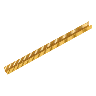 Canaleta Ranurada para Fibra Óptica / 4 in Ancho x 4 in Alto / 1828.8 mm Largo / PVC Rígido / Color Amarillo / UL 2024a