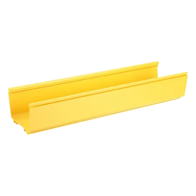Canaleta FiberRunner™ 6X4, de PVC Rígido, Color Amarillo, 1.8 m de Largo