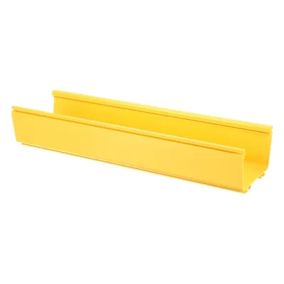 Canaleta FiberRunner™ 6X4, de PVC Rígido, Color Amarillo, 1.8 m de Largo
