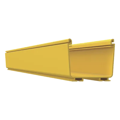 Canaleta FiberRunner™ 4X4, de PVC Rígido, Color Amarillo, 2 m de Largo
