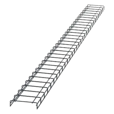 Charola para Canalización Tipo Malla / 8 in (203.2 mm) Ancho / 2.1 in (53.1 mm) Alto / 9.8 ft (3 m) Largo / Acero Pregalvanizado / Pintura Electroestática Negra
