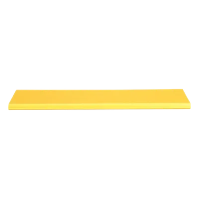 Tapa con Bisagra para Canaleta / PVC Rígido UL 94V-0 / Longitud 2 m (6.6 ft) / Radio de Curvatura 2' (0.6 m) / Color Amarillo / Sistema QuikLock