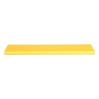 Tapa con Bisagra para Canaleta / PVC Rígido UL 94V-0 / Longitud 2 m (6.6 ft) / Radio de Curvatura 2' (0.6 m) / Color Amarillo / Sistema QuikLock