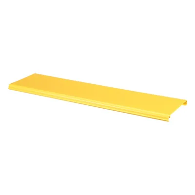 Tapa con Bisagra para Canaleta / PVC Rígido UL 94V-0 / Longitud 2 m (6.6 ft) / Radio de Curvatura 2' (0.6 m) / Color Amarillo / Sistema QuikLock