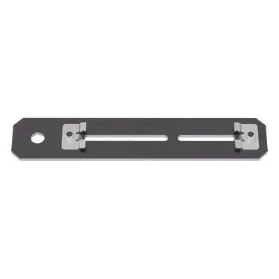 Soporte de Montaje a Techo / Para Canaletas 4x4 y 6x4 / Varilla Roscada 1/2 in (0.5 in) / Acero Negro / 254x50.8x10.2 mm