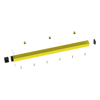 Kit de Administrador de Cables Vertical / Canaleta 4x4 / Altura 1828.8 mm (6 ft) / ABS Libre de Halógenos / Capacidad 2824 Cables de Fibra