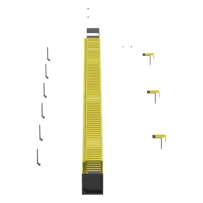 Kit de Administrador de Cables Vertical / Canaleta 4x4 / Altura 1828.8 mm (6 ft) / ABS Libre de Halógenos / Capacidad 2824 Cables de Fibra