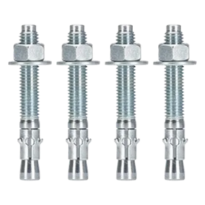 Kit de Anclaje a Piso / Acero / 1134 kg / 4 Piezas / 1.1 x 3.7 x 1.1 in