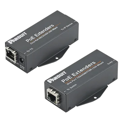 Extensor PoE/PoE+ / 10/100 Mbps / Alcance 610 m (2000 ft) / Cat5e o Cat6 / IEEE 802.3af/at / -40°C a 70°C