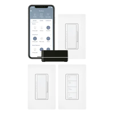 Kit de Inicio para Control Inteligente de Iluminación / Hasta 100 Dispositivos Inalámbricos / Control por App iOS y Android / Compatible con Alexa y Google Assistant / Comunicación RF Clear Connect /