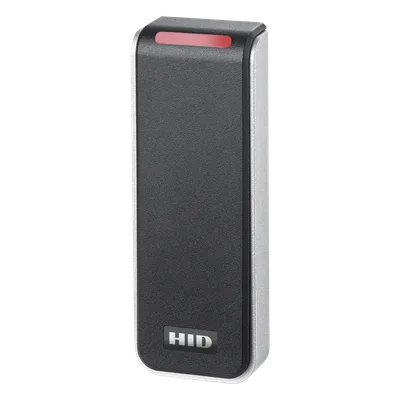 Lector de Control de Acceso Multitecnología / Seos, iCLASS, MIFARE, Proximity / NFC y Bluetooth 10 m (32.8 ft) / Salida Wiegand y OSDP / Montaje 45 mm