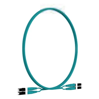 Jumper de Fibra Óptica / Multimodo OM4 50/125 / LC-LC Dúplex / LSZH / 2 m (6.56 ft) / Aqua