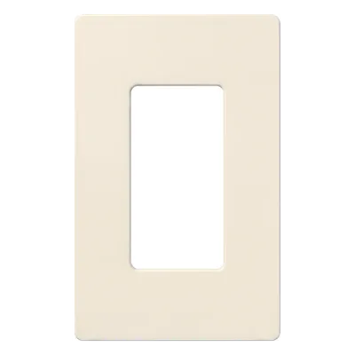 Placa de Pared / 1 Espacio / Sin Tornillos / Acabado Satinado / 75 x 119 mm (2.94 x 4.69 in) / Diseño Delgado 7.6 mm