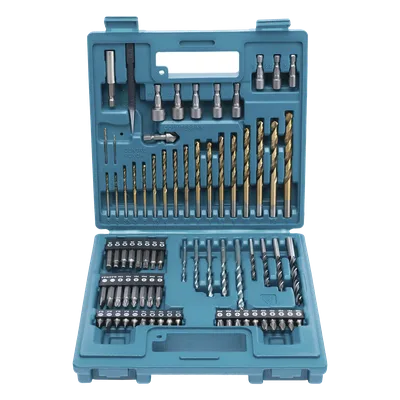 Juego de accesorios multiproposito / 75 piezas / Brocas HSS-TiN / Dados 5-11 mm / Puntas PH-PZ-T