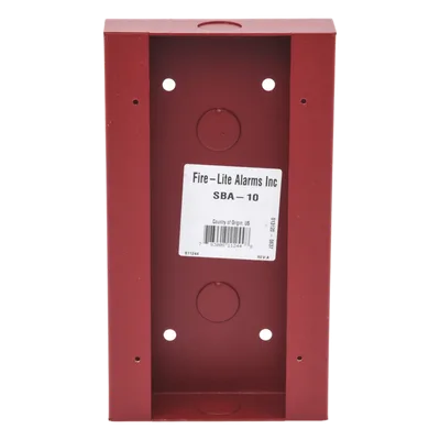 Caja de Montaje Superficial / Acero Rojo / 4.5 x 8.188 x 1.375 pulgadas / Interior Seco / Estaciones BG-12LR Series