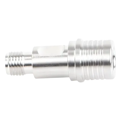 Adaptador RF en Línea / Conector QMA Macho a SMA Hembra / Rango 0-6 GHz / Impedancia 50 Ω / VSWR 1.25 Máximo / Aislante de Teflón
