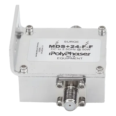 Protector RF Coaxial / 75 Ohm / +24VDC / F Hembra / 300 MHz - 2.5 GHz / 50W