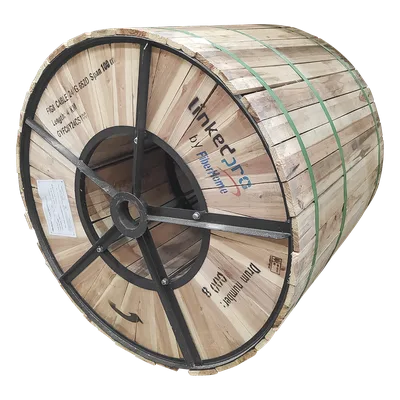 Fibra Óptica Aérea Figura 8 / 24 Hilos Monomodo G.652D / Span 100 m / 4 km / Loose Tube / HDPE