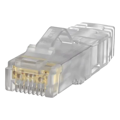 Plug RJ45 / Cat6A / 23-24 AWG / 50μm Oro / 2500 Ciclos / 100 Piezas / 0.26-0.31 in Diámetro