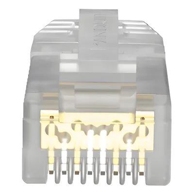 Plug RJ45 / Cat6A / 23-24 AWG / 50μm Oro / 2500 Ciclos / 100 Piezas / 0.26-0.31 in Diámetro