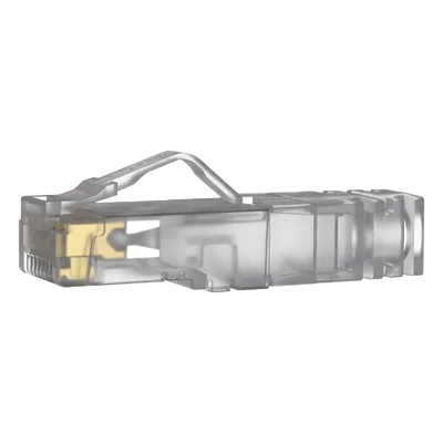 Plug RJ45 / Cat6A / 23-24 AWG / 50μm Oro / 2500 Ciclos / 100 Piezas / 0.26-0.31 in Diámetro