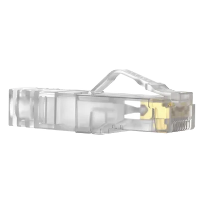 Plug RJ45 / Cat6A / 23-24 AWG / 50μm Oro / 2500 Ciclos / 100 Piezas / 0.26-0.31 in Diámetro