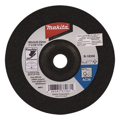 Disco de Desbaste / 4 1/2 pulgadas / 8,500 RPM / Metal y Acero / Uso Profesional