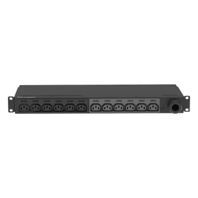 PDU Básico para Rack / 12 Contactos C13 / NEMA L6-30P / 30A 208Vca / Horizontal 1UR / Cable 3 m (9.8 ft)