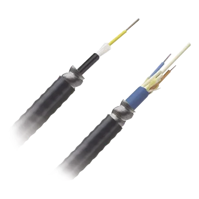 Cable de Fibra Óptica / 12 Hilos / Monomodo OS2 / Interior-Exterior / Armado / Loose Tube 250μm / OFCR Riser / Por Metro