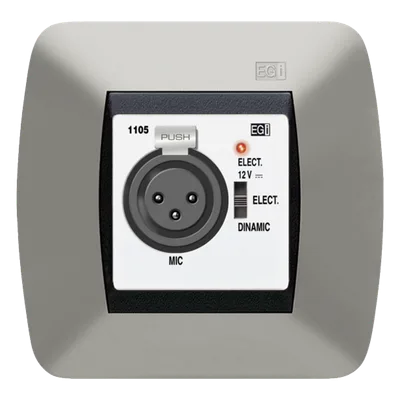 Base de Entrada Microfónica XLR Preamplificada / Compresor de Voz Integrado / Compatible con Micrófonos Dinámicos y Electret / Alimentación 15 VCC / Salida +3 VAC